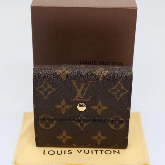 LOUIS VUITTON Monogram Porte Monnaie Bier Cartes Crdit Wallet - Picture 1 of 16